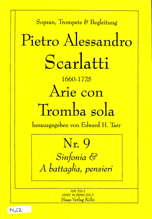 Scarlatti, Alessandro / Tarr, Edward (arr.) - Arie con Tromba sola