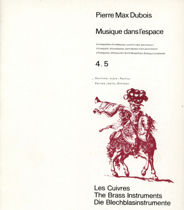 Musique dans l'espace - Partitur<br>fr 4 Trompeten in B/C, 4 Posaunen, Tuba + Schlagzeug