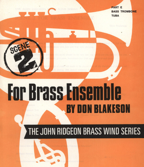 Scene 2 for Brass Ensemble - Part E: Tuba/Baposaune im Baschlssel<br>fr Brass Quintet