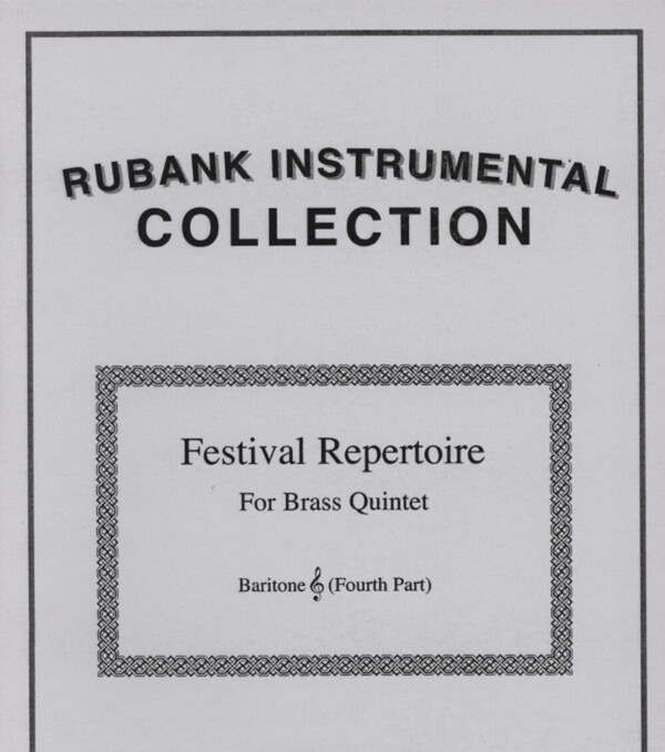 for Brass Quintet<br>4. Stimme (Bariton im Violinschlssel)