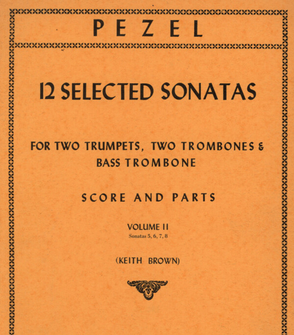 12 ausgewhlte Sonaten - Band 2 (Nr. 5 - 8)<br>fr 2 Trompeten in C + 3 Posaunen