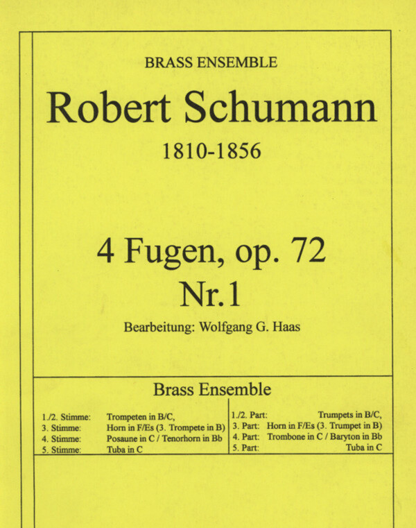 4 Fugen op.72 Nr. 1<br>fr Brass Quintet