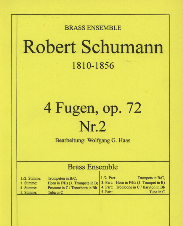 4 Fugen op.72 Nr. 2<br>fr Brass Quintet