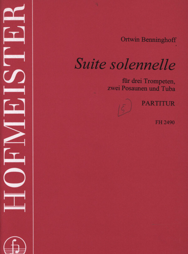 Suite solennelle - Partitur<br>fr 2-3 Trompeten in C, 2 Posaunen + Tuba
