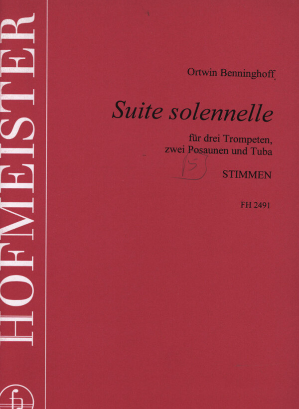 Suite solennelle - Stimmen<br>fr 2-3 Trompeten in C, 2 Posaunen + Tuba