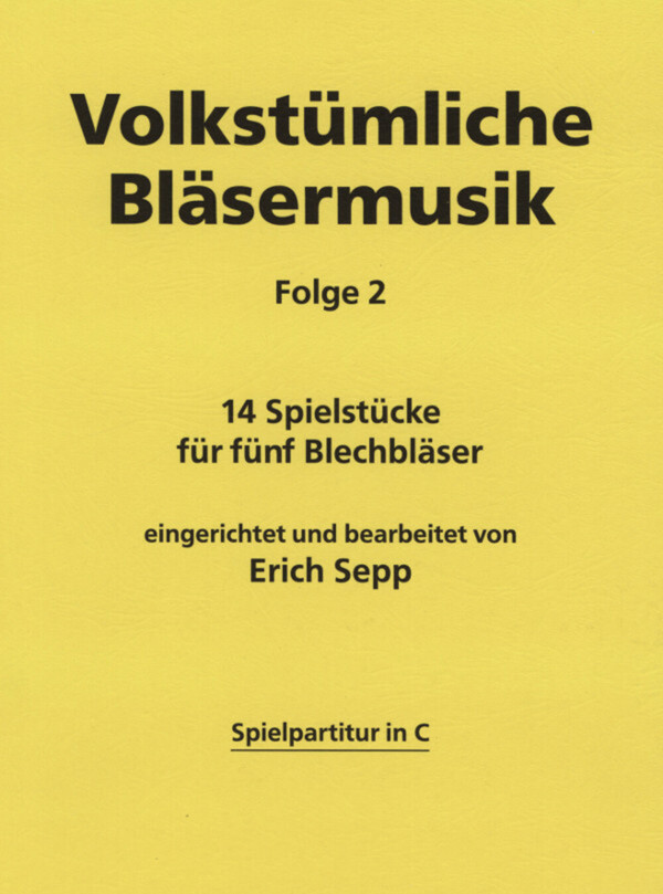 Volkstmliche Blsermusik, Folge 2 - Partitur<br>fr Brass Quintet