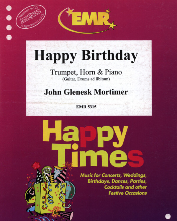 Happy Birthday<br>fr Trompete (in B/C), Horn (in F/Es) + Klavier