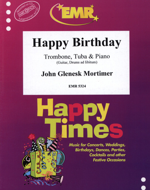 Happy Birthday<br>fr Posaune (Tenorhorn), Tuba (in C/Es) + Klavier