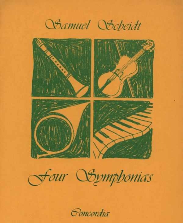 4 Symphonien - Partitur<br>f�r 2 Trompeten in B/C, Posaune + Klavier (B.c.)