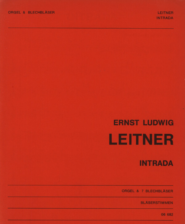Intrada - Blser-Stimmen<br>fr 2 Trompeten, 2 Hrner, 2 Posaunen, Tuba + Orgel