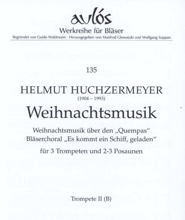 Weihnachtsmusik - Stimmen-Satz<br>fr 3 Trompeten + 2-3 Posaunen