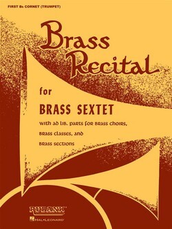 Brass Recital - 1. Trompete<br>fr 2-4 Trompeten, 1-3 Hrner, 1-3 Posaunen, Bariton + Tuba