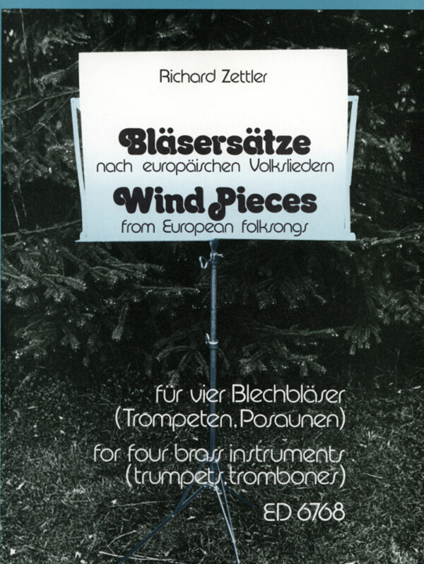 Blserstze nach europischen Volksliedern - Partitur<br>fr 2 Trompeten, Tenorhorn (Posaune) + Posaune
