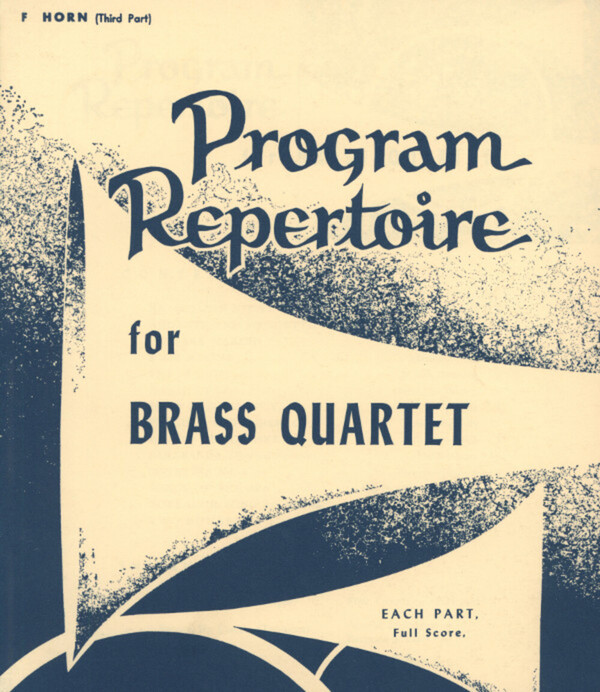 Programm-Repertoire - 3. Stimme (Horn in F)<br>fr 2 Trompeten in B, Horn in F,  Posaune +  Posaune (Tenorhorn)