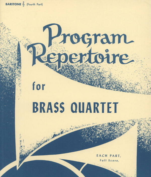 Programm-Repertoire - 4. Stimme (Tenorhorn/Bariton im Violinschlssel)<br>fr 2 Trompeten in B, Horn in F  (Posaune) +  Posaune (Tenorhorn)