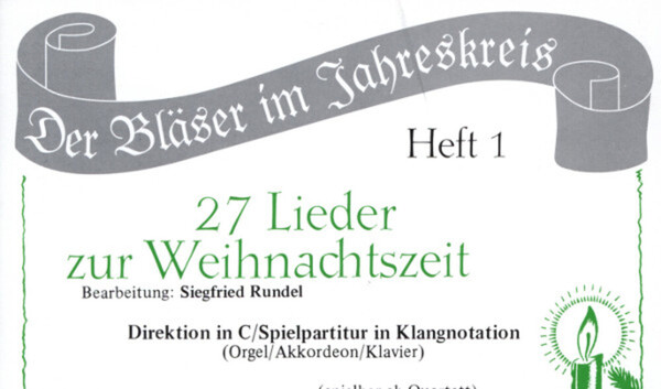 27 Lieder zur Weihnachtszeit - Partitur<br>fr Blserquartett