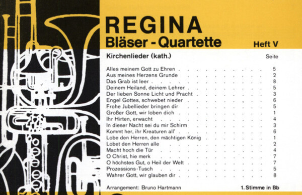 Regina Blser-Quartette Heft 5 - 1. Stimme in B (Trompete/Flgelhorn)<br>fr Blserquartett