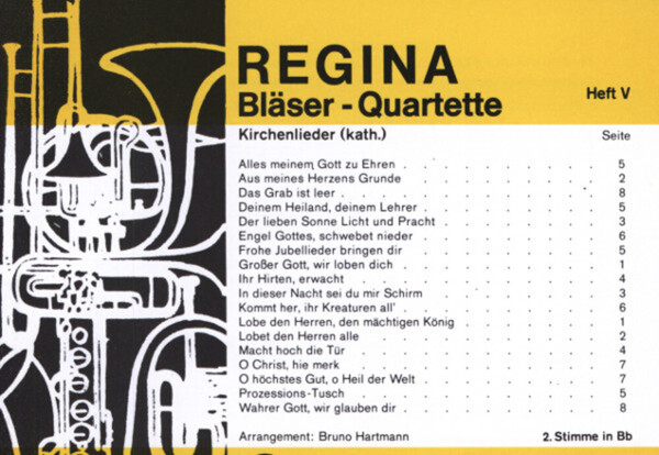 Regina Blser-Quartette Heft 5 - 2. Stimme in B (Trompete/Flgelhorn)<br>fr Blserquartett