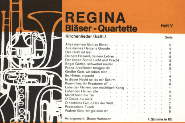 Regina Blser-Quartette Heft 5 - 4. Stimme in B (Tenorhorn)<br>fr Blserquartett