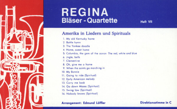 Regina Blser-Quartette Heft 7 - Partitur<br>fr Blserquartett