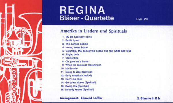Regina Blser-Quartette Heft 7 - 2. Stimme in B (Trompete/Klarinette)<br>fr Blserquartett