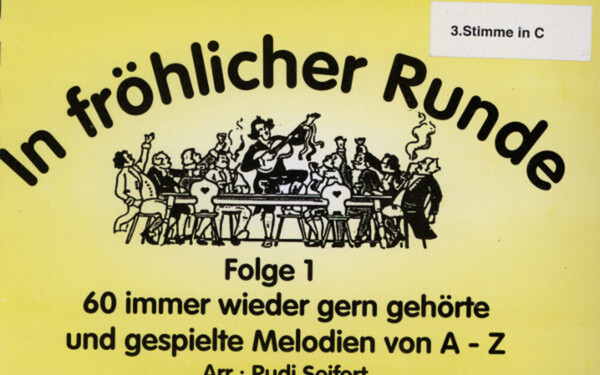 In frhlicher Runde Folge 1 - 3. Stimme in C hoch (Posaune etc.)<br>fr variables Blserquintett + Schlagzeug
