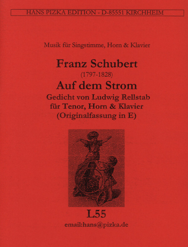 Auf dem Strom - Originaltonart in E<br>fr Tenor, Horn + Klavier