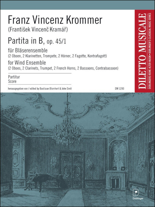 Partita Nr. 1 B-Dur op. 45/1 - Partitur<br>f�r 2 Oboen, 2 Klarinetten, 2 H�rner, 2 Fagotte + Kontrafagott