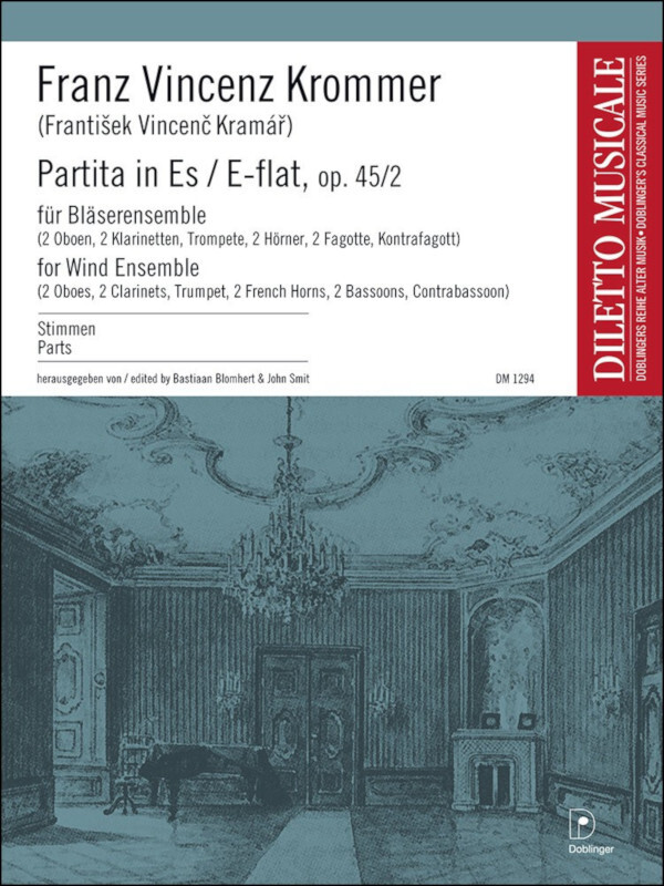 Partita Nr. 3 B-Dur op. 45/3 - Stimmen<br>f�r 2 Oboen, 2 Klarinetten, 2 Horn, 2 Fagotte, Kontrafagott + Trompete