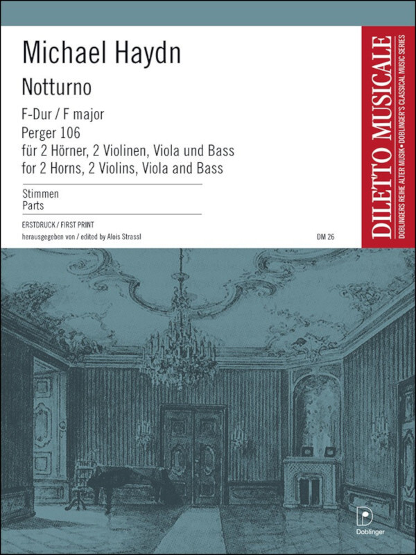 Notturno F-Dur P. 106 - Stimmen-Set<br>fr 2 Violinen, Viola, Ba + 2 Hrner