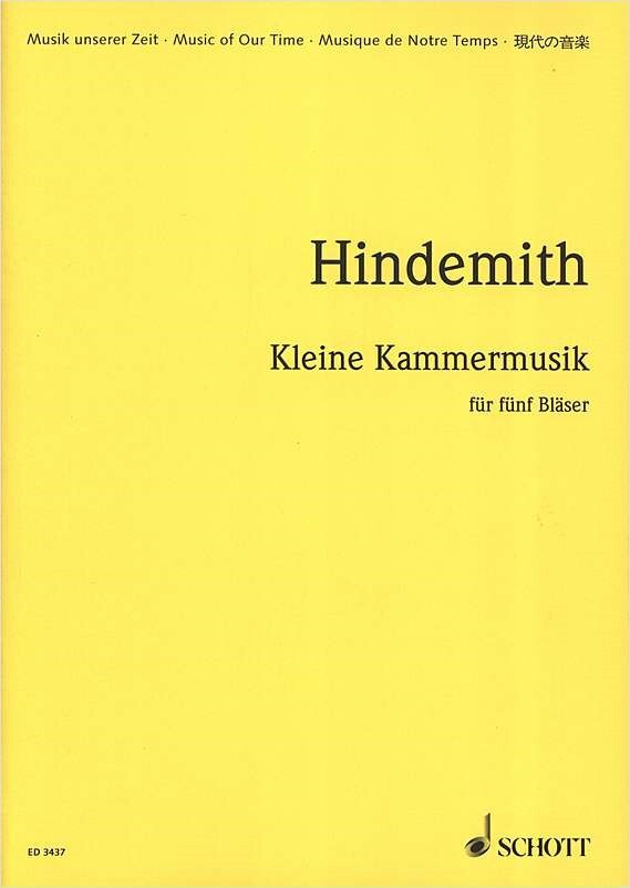 Kleine Kammermusik op. 24/2 - Partitur<br>fr Blserquintett (Flte, Oboe, Klarinette, Horn + Fagott)