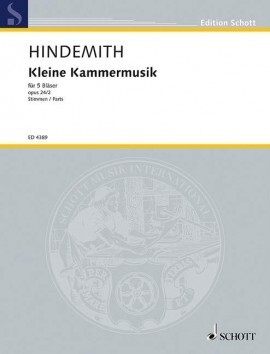 Kleine Kammermusik op. 24/2 - Stimmen<br>fr Blserquintett (Flte, Oboe, Klarinette, Horn + Fagott)