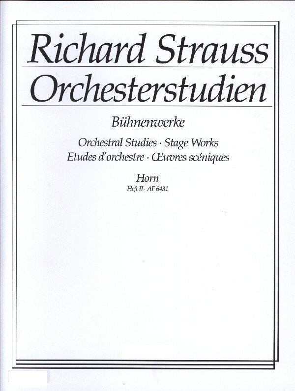 Orchesterstudien aus seinen Bhnenwerken Band 2<br>fr Horn