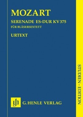Serenade Es-Dur KV 375 - Studienpartitur<br>f�r 2 Klarinetten, 2 H�rner + 2 Fagotte