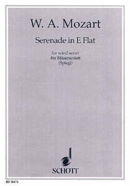 Serenade Es-Dur KV 375 - Stimmen<br>f�r 2 Klarinetten, 2 H�rner + 2 Fagotte