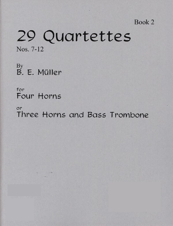Twenty-Nine (29)  Quartets (Archive)<br>Bd.2 (Quartette 7-12)