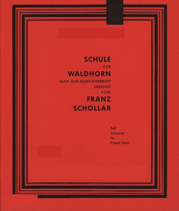 Schule fr Waldhorn<br>Band 1
