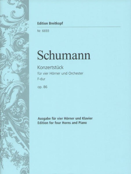 Konzertstck F-Dur op.86 - Violine 1<br>fr 4 Hrner + Orchester