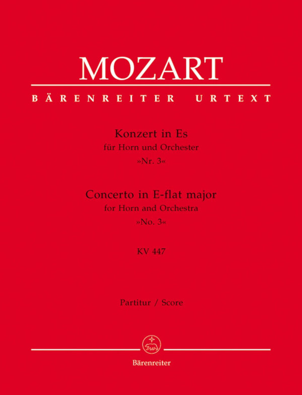 Konzert Es-Dur KV 447 - Partitur<br>fr Horn + Orchester