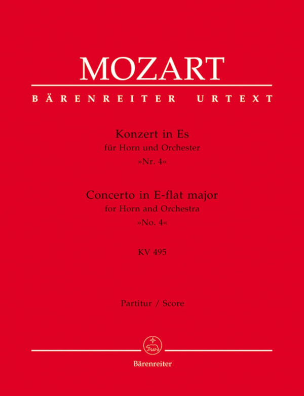 Konzert Es-Dur KV 495 - Partitur<br>fr Horn + Orchester