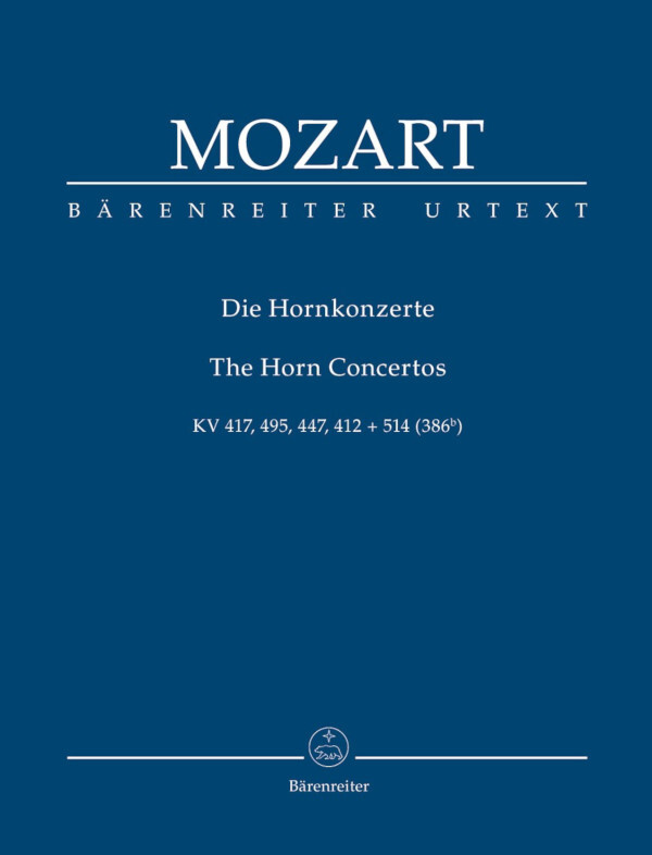 Konzert Es-Dur KV 495 - Studienpartitur fr Hornkonzerte Nr.1-4<br>fr Horn + Orchester