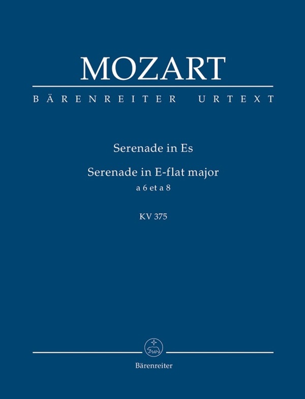 Serenade Es-Dur KV 375 - Studienpartitur (6- und 8-stimmige-Ausagbe)<br>f�r 2 Oboen, 2 Klarinetten, 2 H�rner + 2 Fagotte