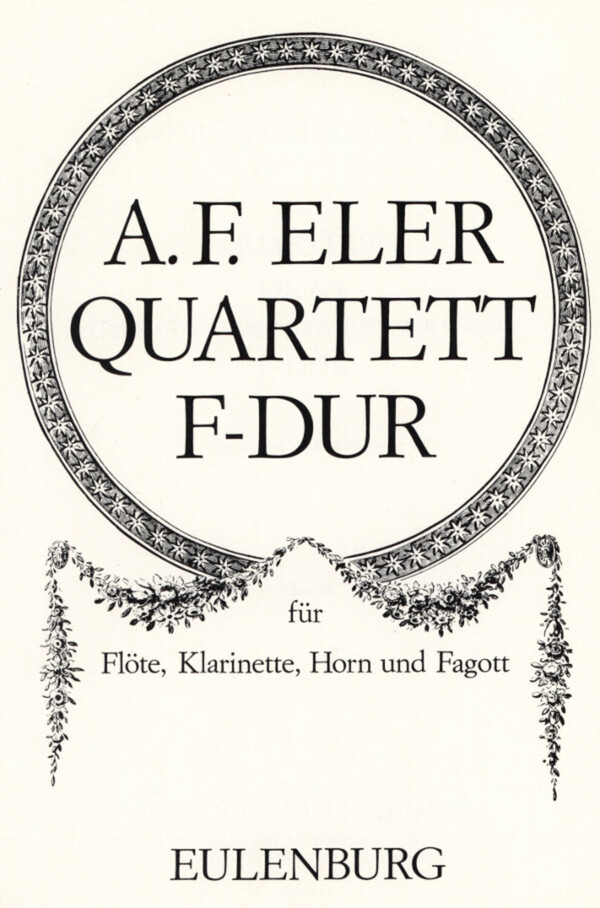 Quartett F-Dur op.6 Nr.1 - Stimmen<br>fr Flte, Klarinette, Horn + Fagott