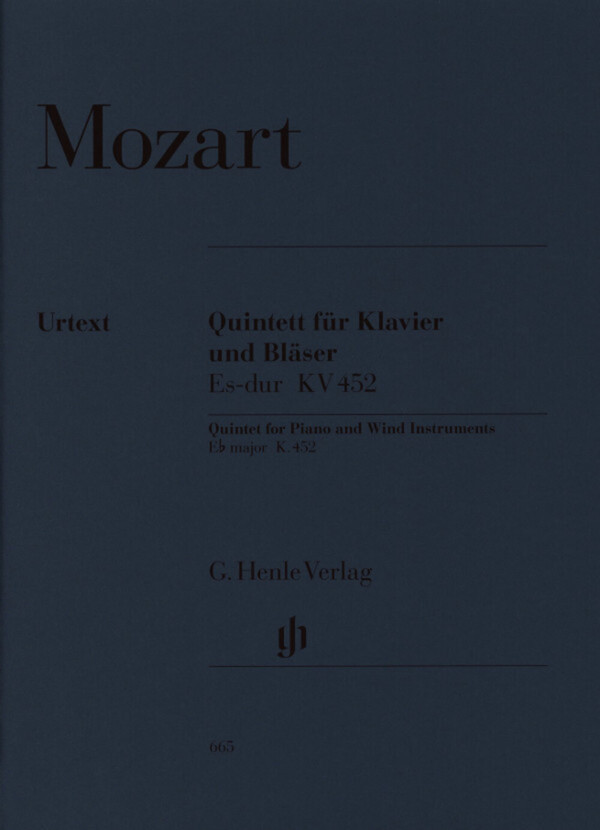 Quintett Es-Dur KV 452 - Stimmen<br>fr Oboe, Klarinette, Horn, Fagott + Klavier