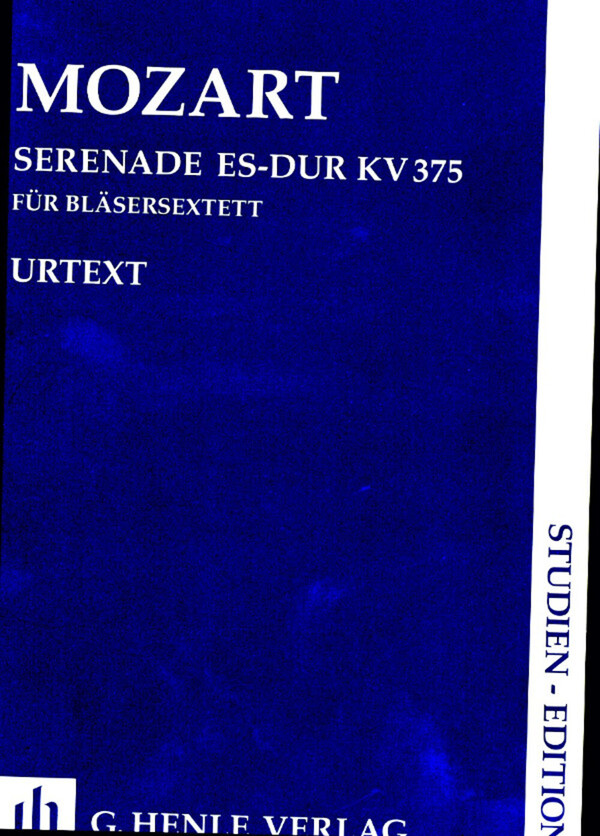 Serenade Es-Dur KV 375 - Studienpartitur<br>fr 2 Klarinetten, 2 Hrner in Es oder F + 2 Fagotte