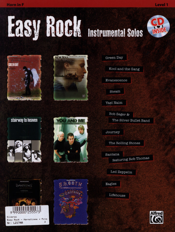 Easy Rock - Hornstimme + Mitspiel-CD (horn score + play-along CD)<br>Horn + Mitspiel-CD (play-along CD) + Klavier (piano)