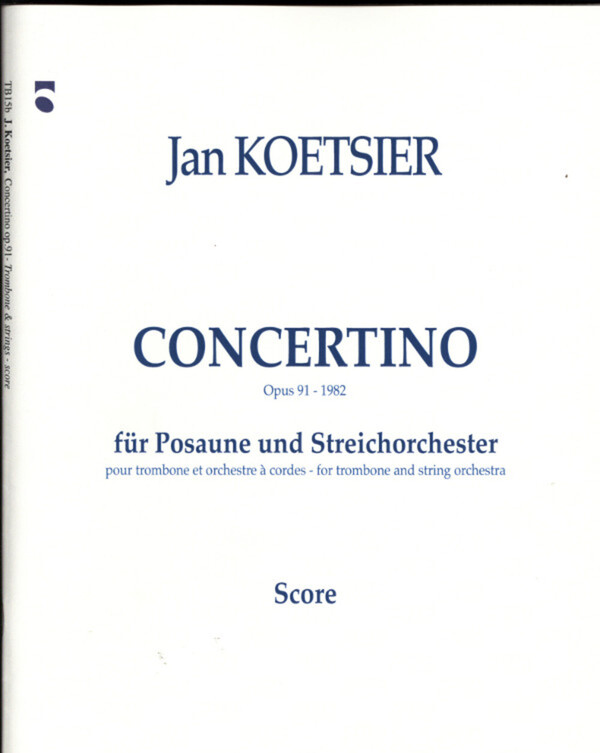 Concertino op. 91 - Partitur<br>fr Posaune + Streichorchester