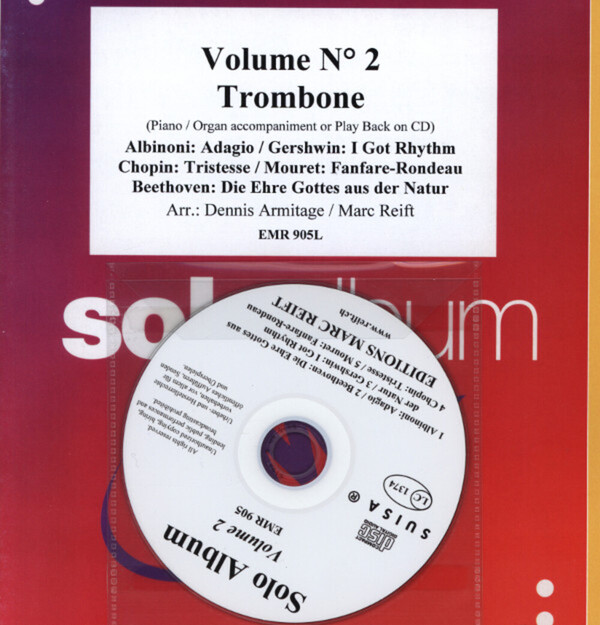 Solo Album Band 2<br>fr Posaune + Klavier (Orgel) + Mitspiel-CD