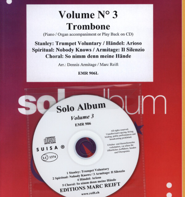 Solo Album Band 3<br>fr Posaune + Klavier (Orgel) + Mitspiel-CD