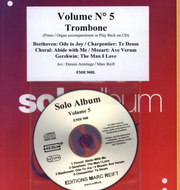 Solo Album Band 5<br>fr Posaune + Klavier (Orgel) + Mitspiel-CD